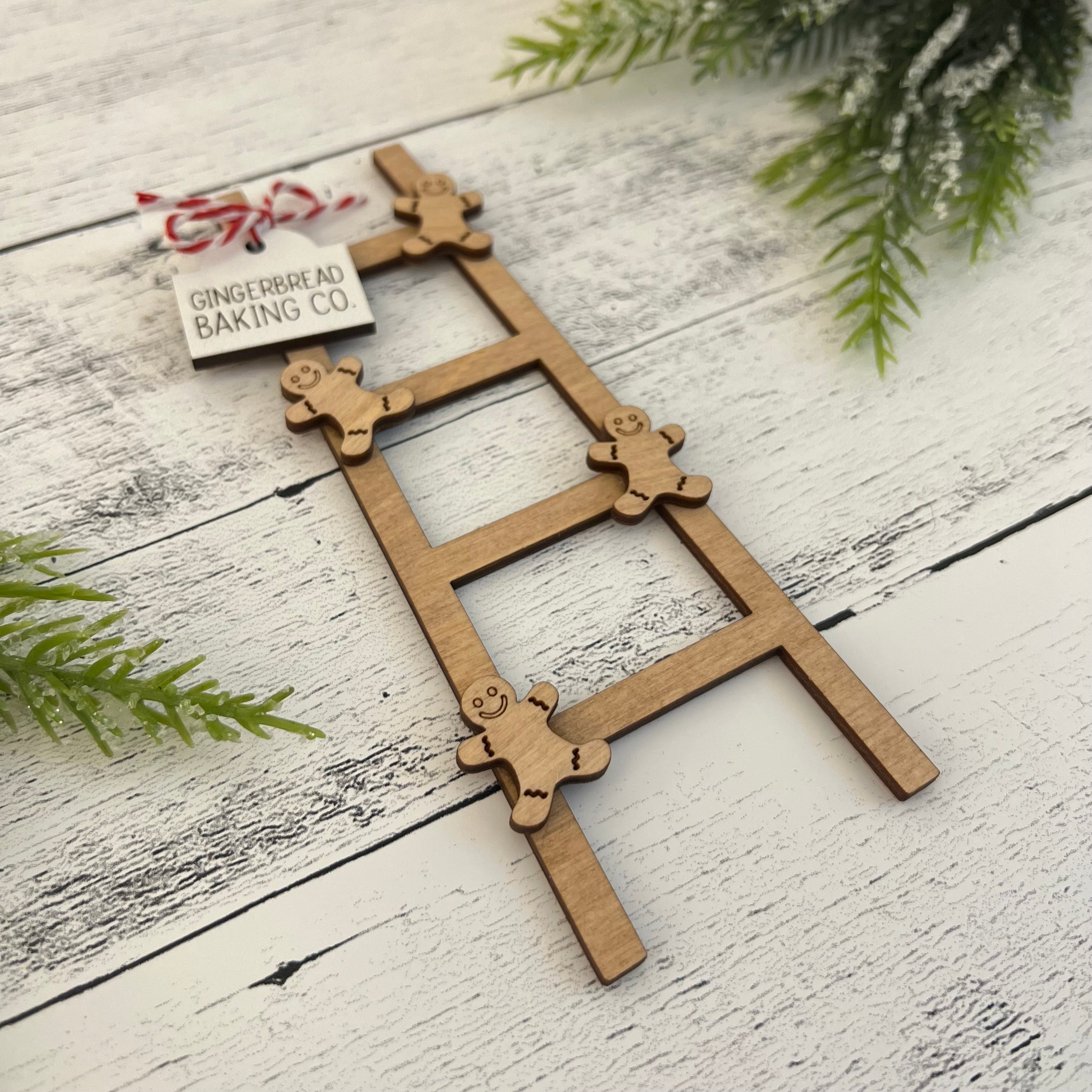 Gingerbread Themed Accent Tiered Tray Decor