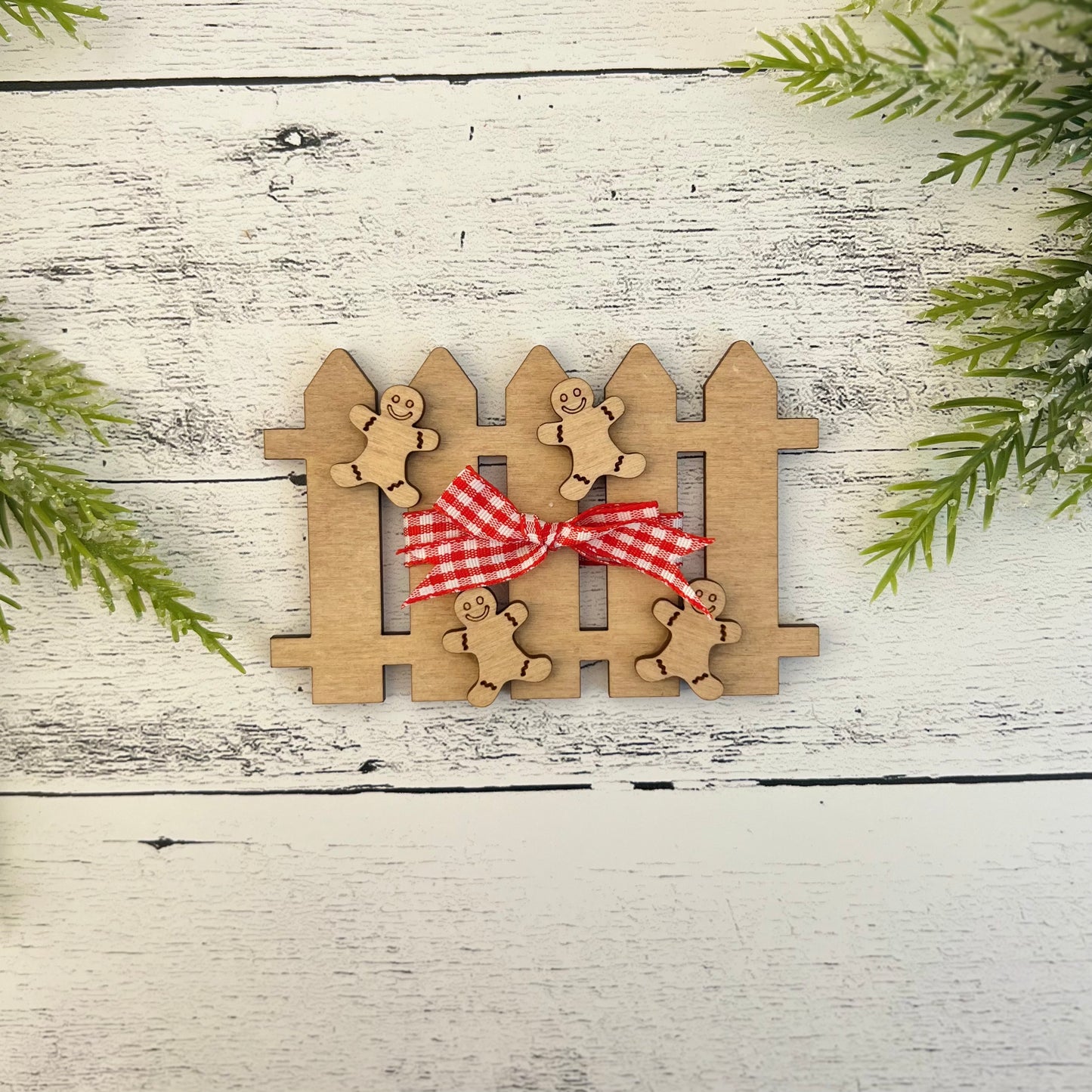 Gingerbread Themed Accent Tiered Tray Decor