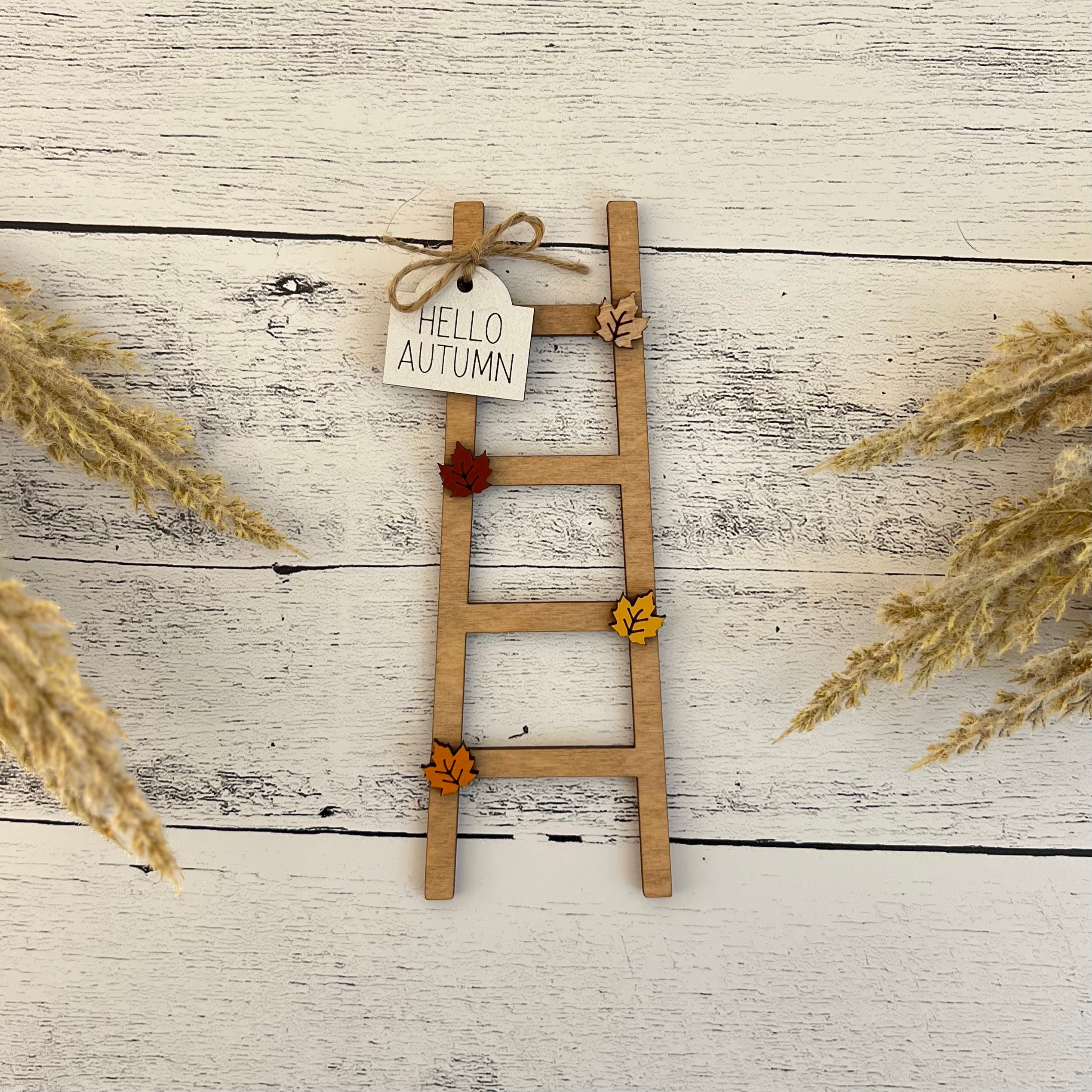 Fall Themed Accent Tiered Tray Decor