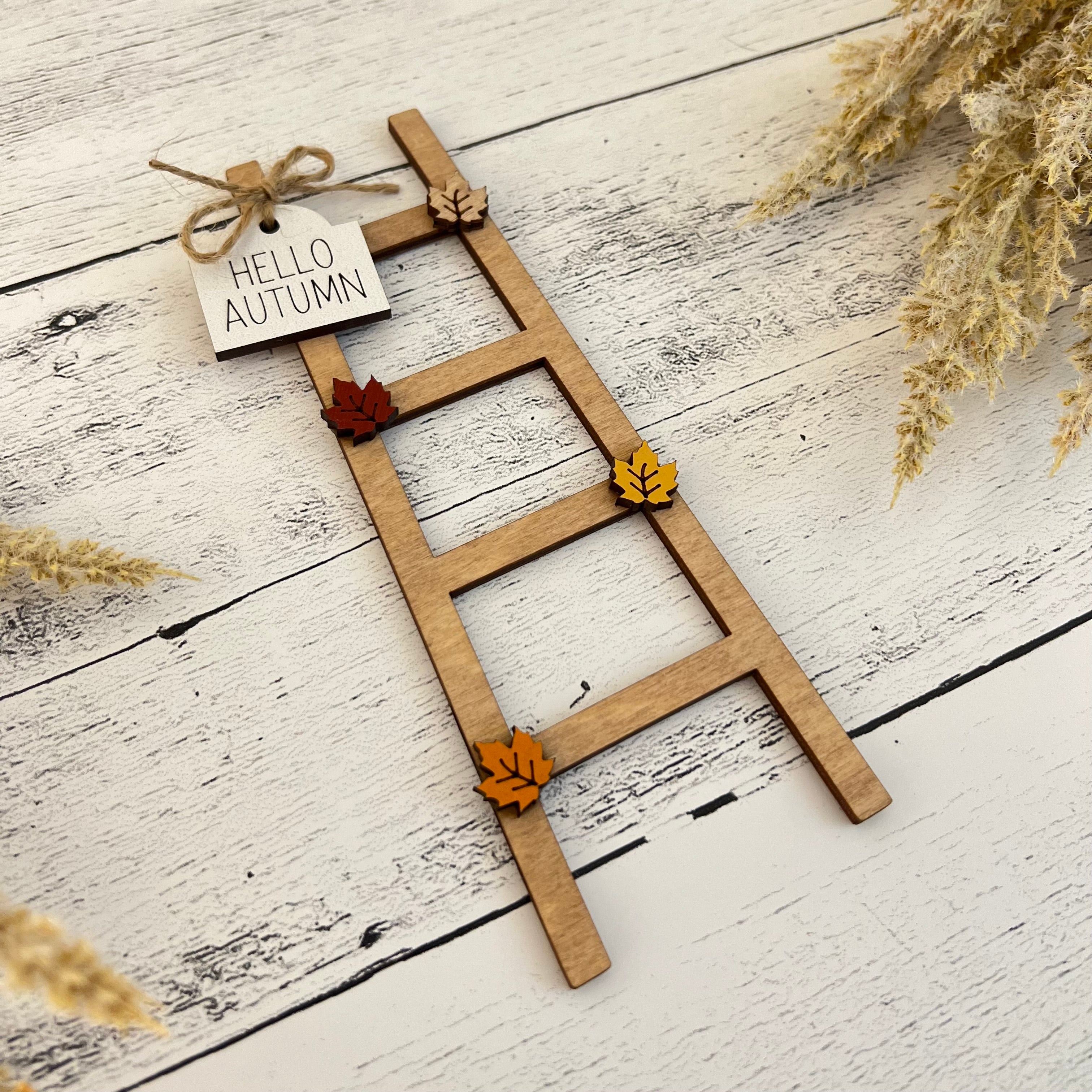 Fall Themed Accent Tiered Tray Decor