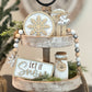 Classic Winter Themed Wooden Bead Garland