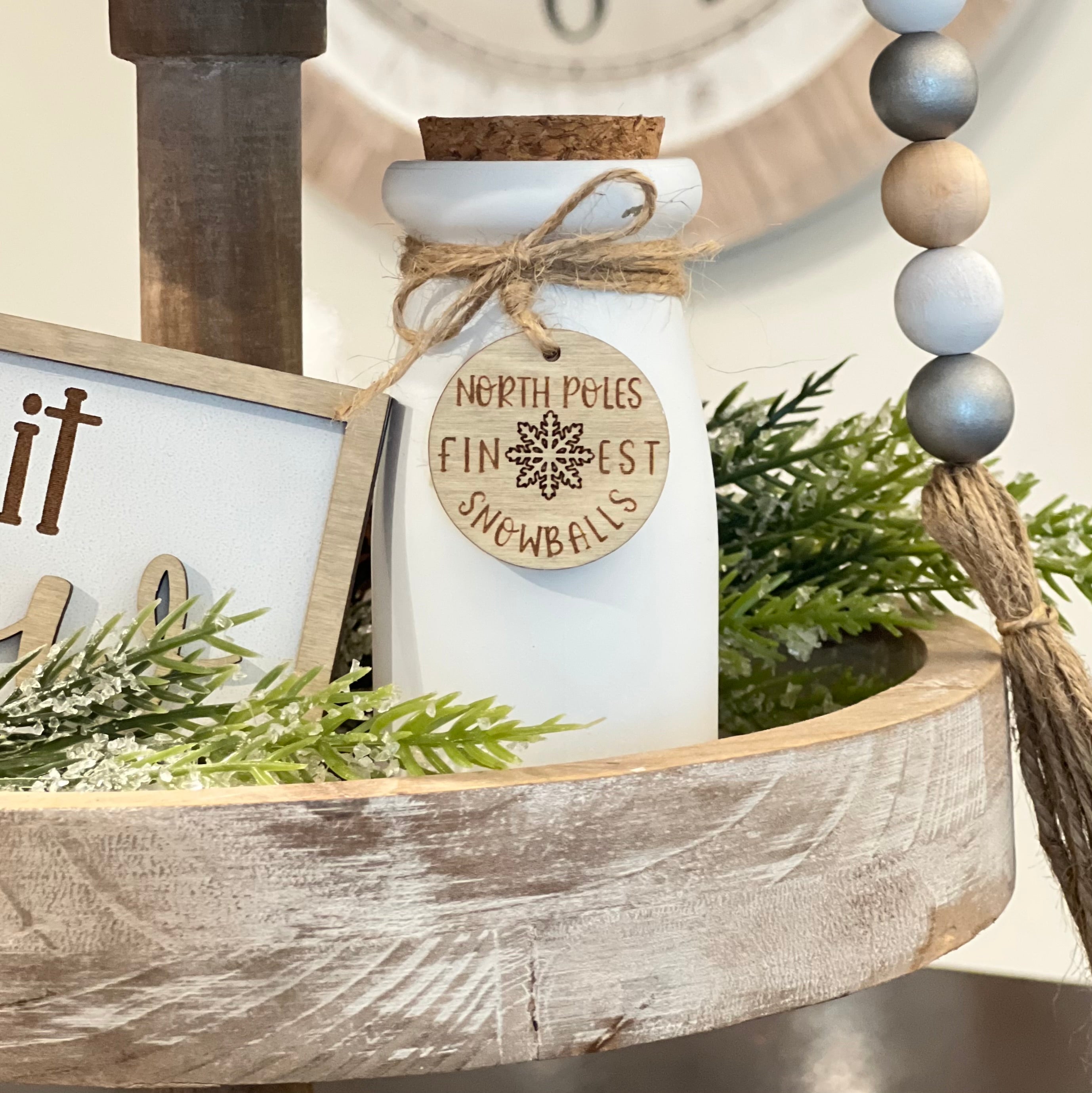 Classic Winter Themed Tiered Tray Decor Bundle