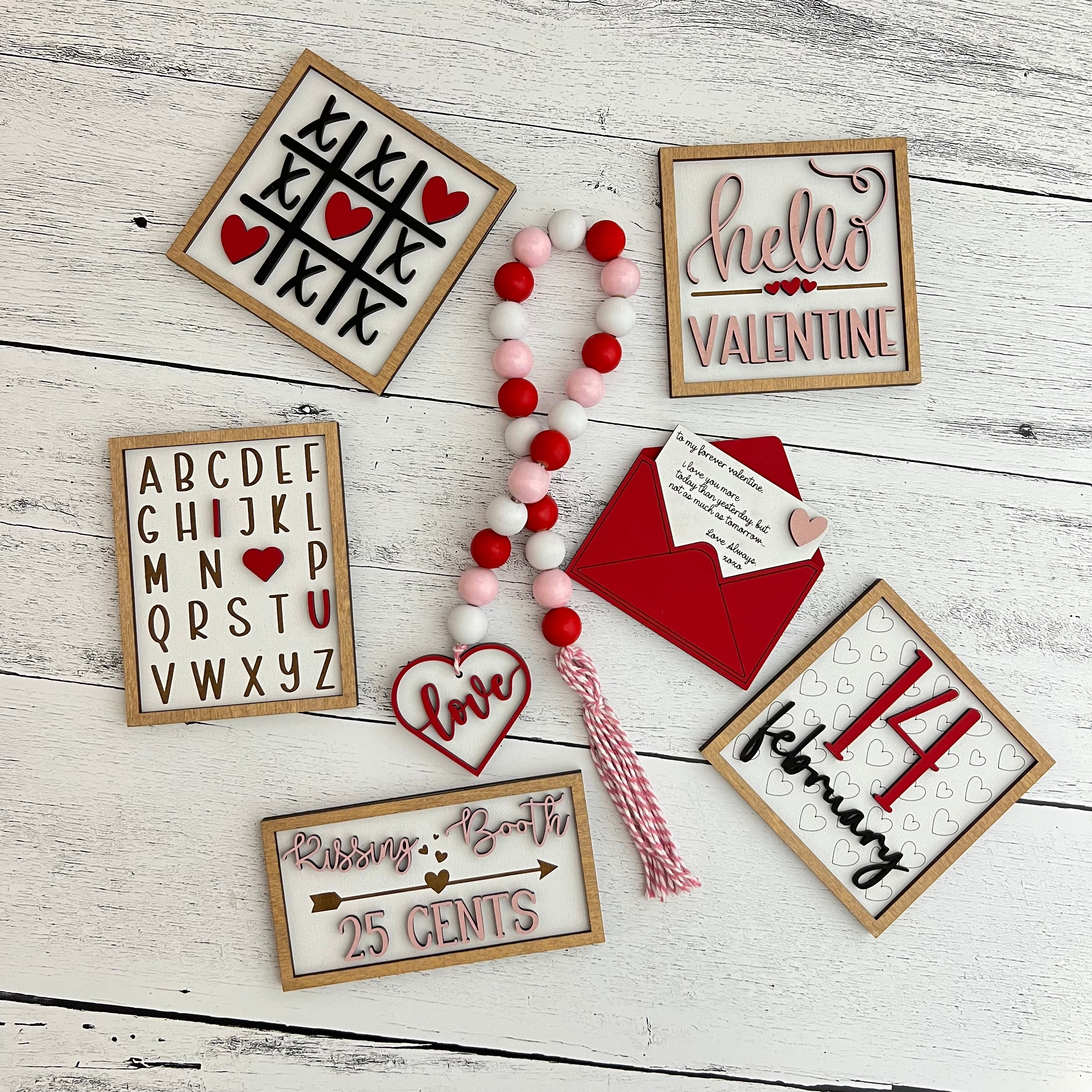 Valentine's Day Tier Tray Decor Bundle