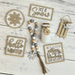 Classic Winter Themed Tiered Tray Decor Bundle