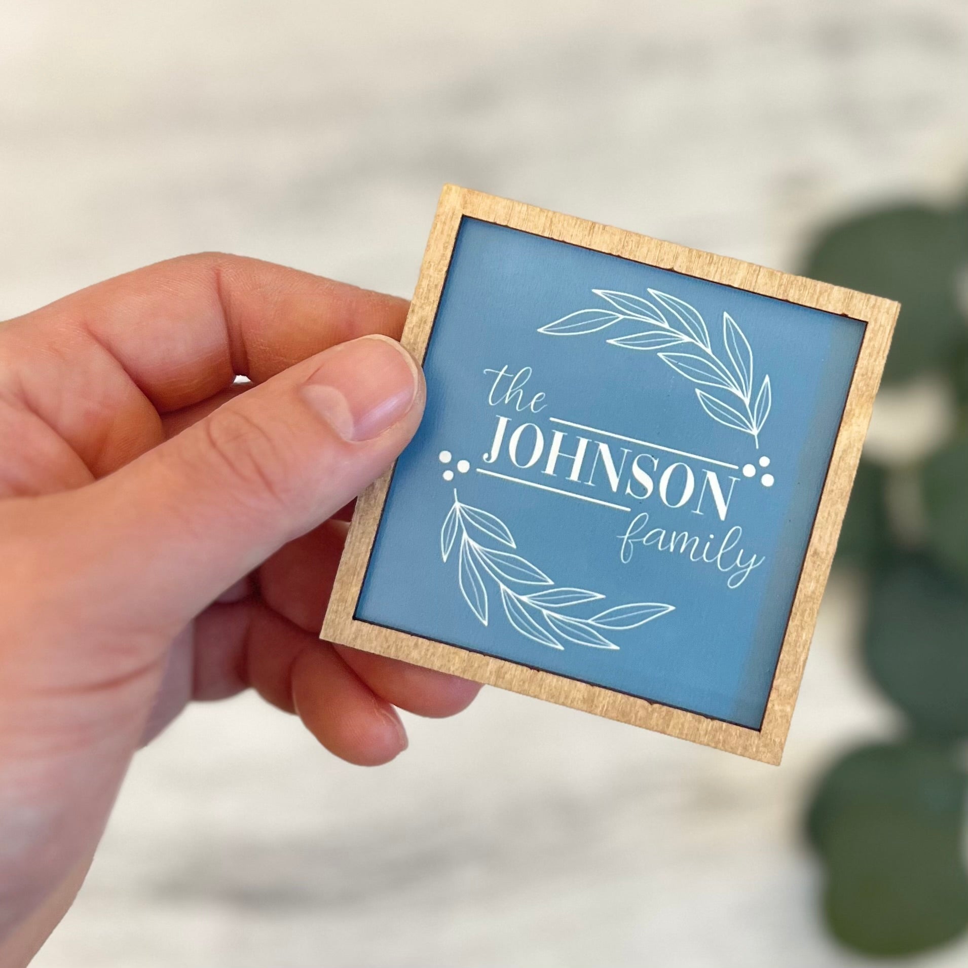 Personalized Mini Framed Family Name Sign