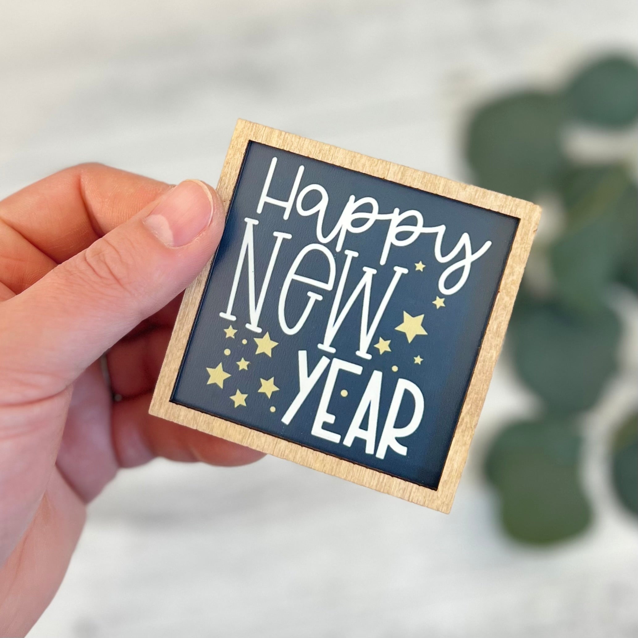 Mini Framed New Years Sign | Happy New Year Sign