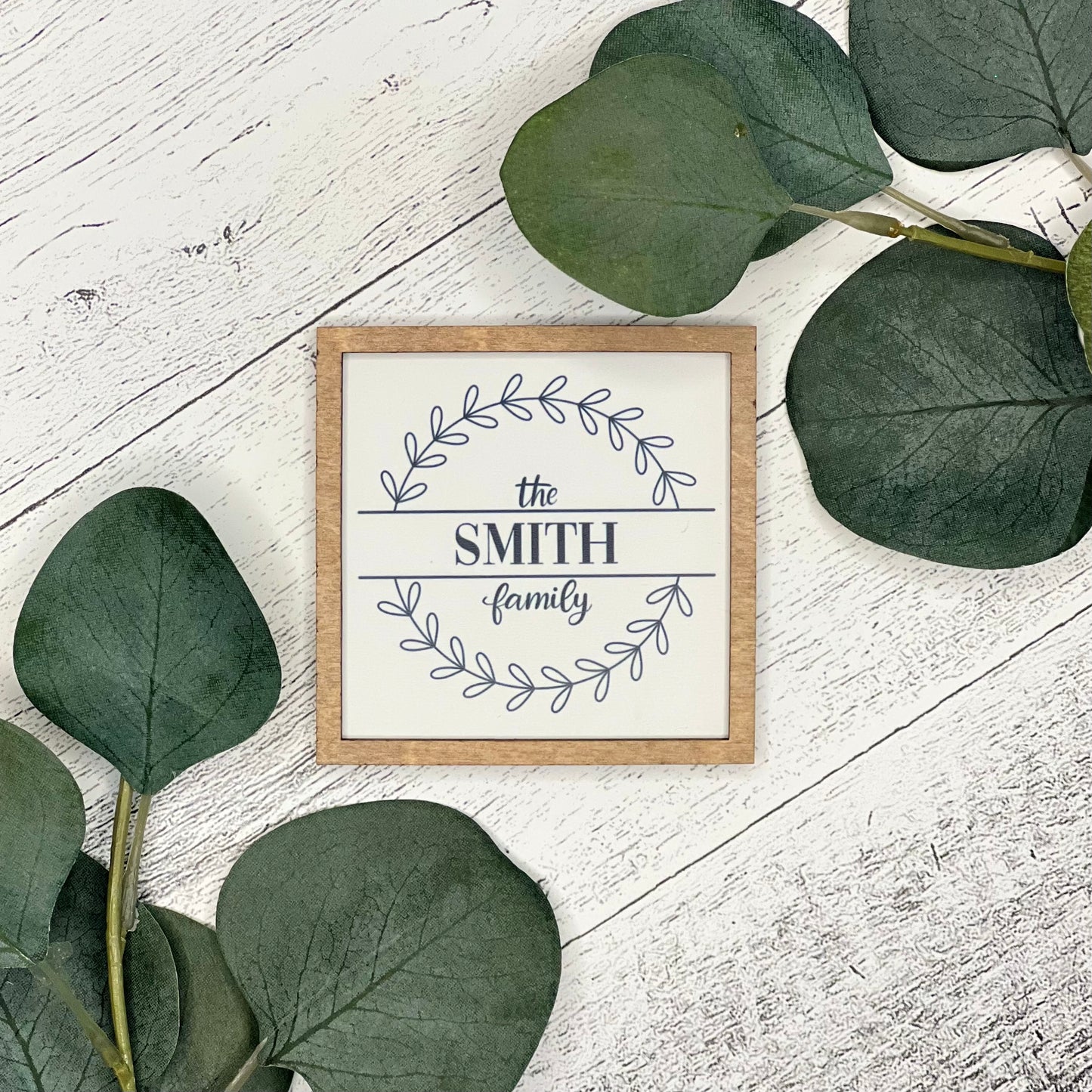 Personalized Mini Framed Family Name Sign