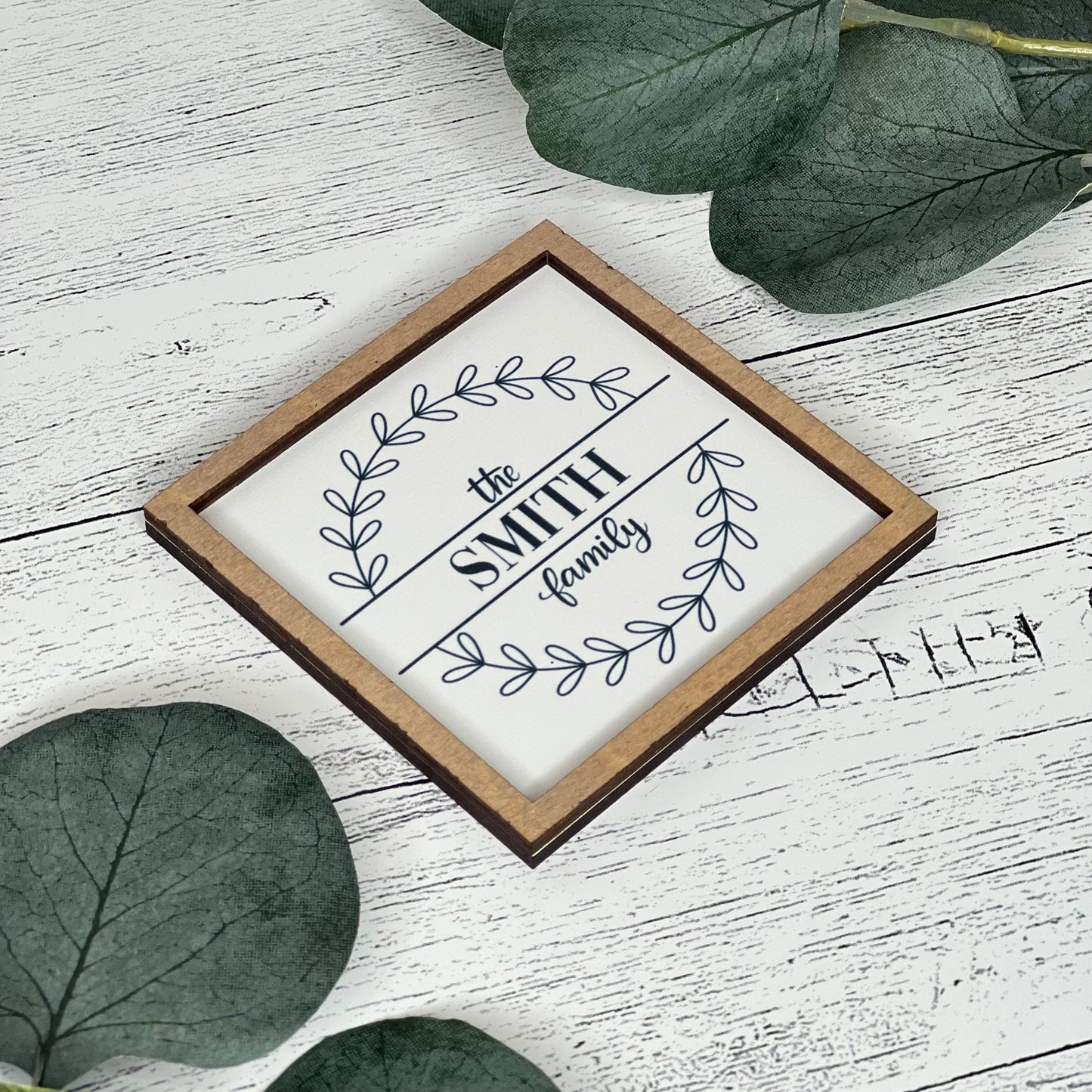 Personalized Mini Framed Family Name Sign