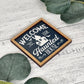 Mini Framed Halloween Sign | Welcome To Our Haunted House Sign