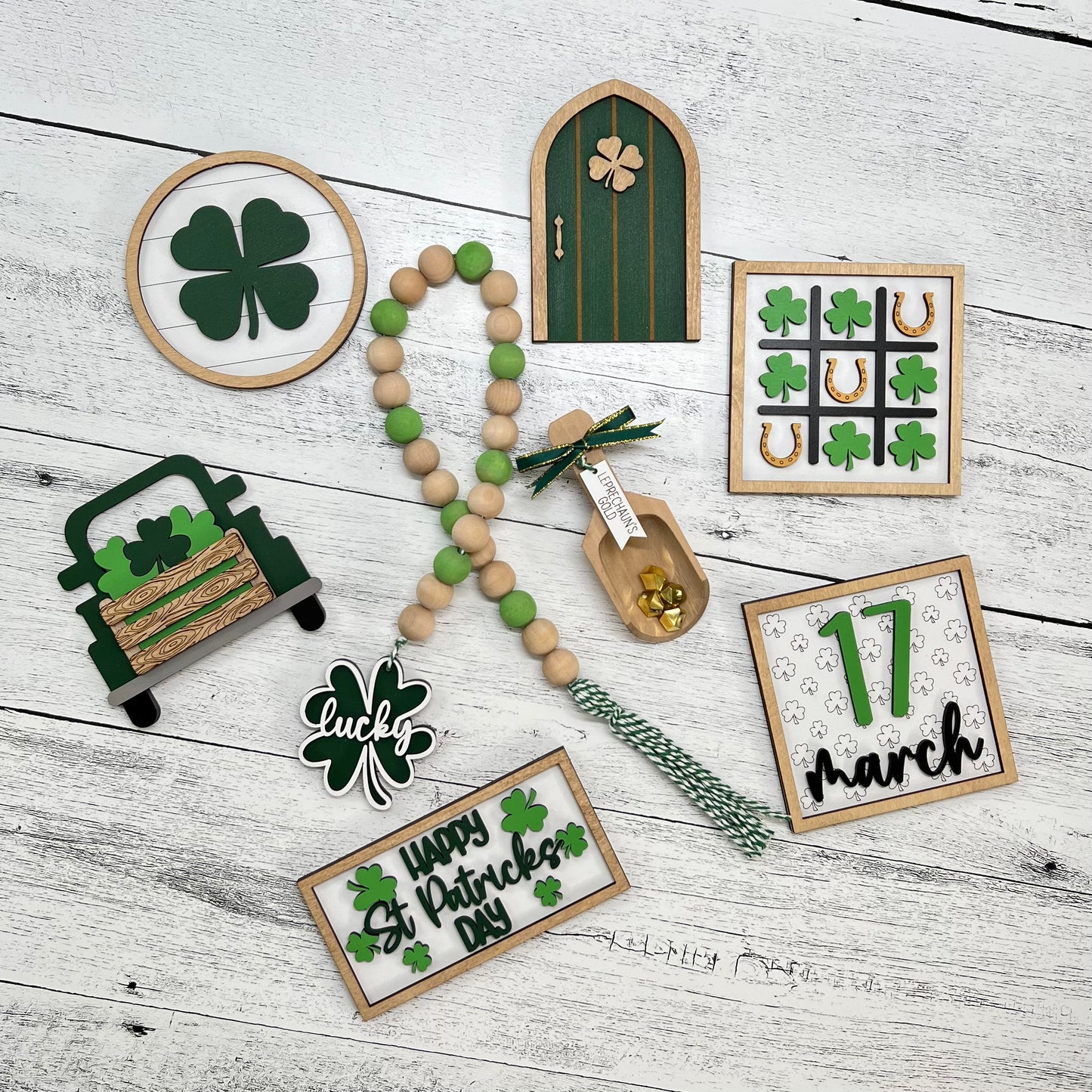 St. Patrick's Day Tiered Tray Decor Bundle