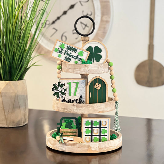 St. Patrick's Day Tiered Tray Decor Bundle