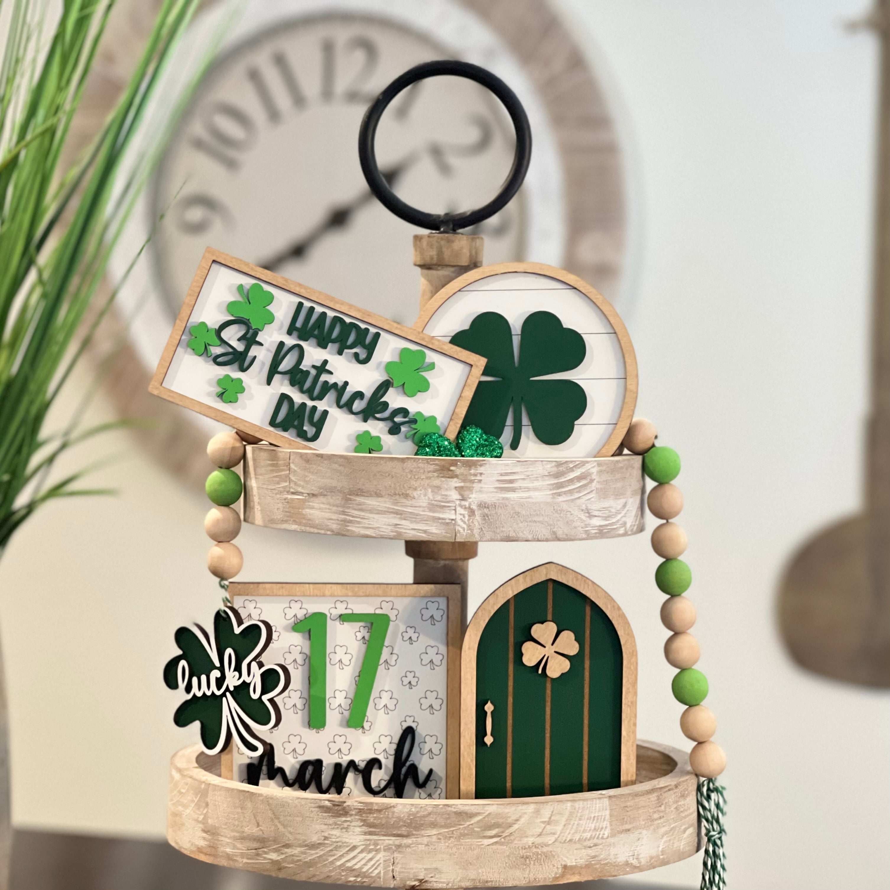 St. Patrick's Day Tiered Tray Decor Bundle