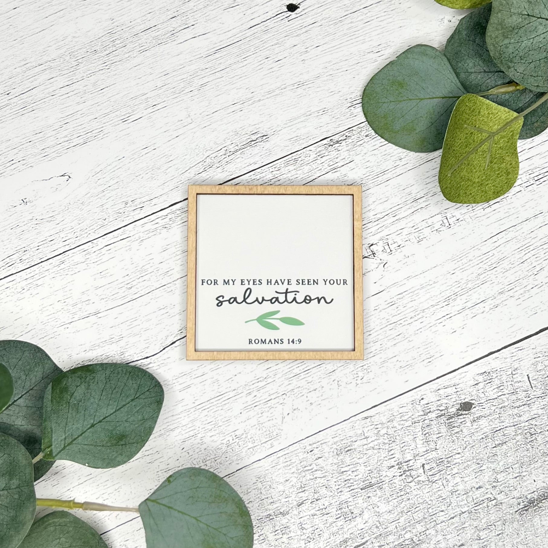 Mini Framed Bible Verse Sign | Mini Scripture Sign | Mini Religious Sign