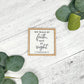 Mini Framed Bible Verse Sign | Mini Scripture Sign | Mini Religious Sign