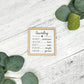 Mini Framed Laundry Themed Sign | Laundry List