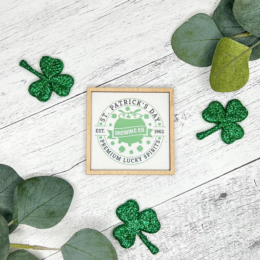 Mini Framed St. Patrick's Day Sign | Spirits-Brewing Co.