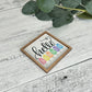 Mini Framed Summer Themed Sign | Hello Summer