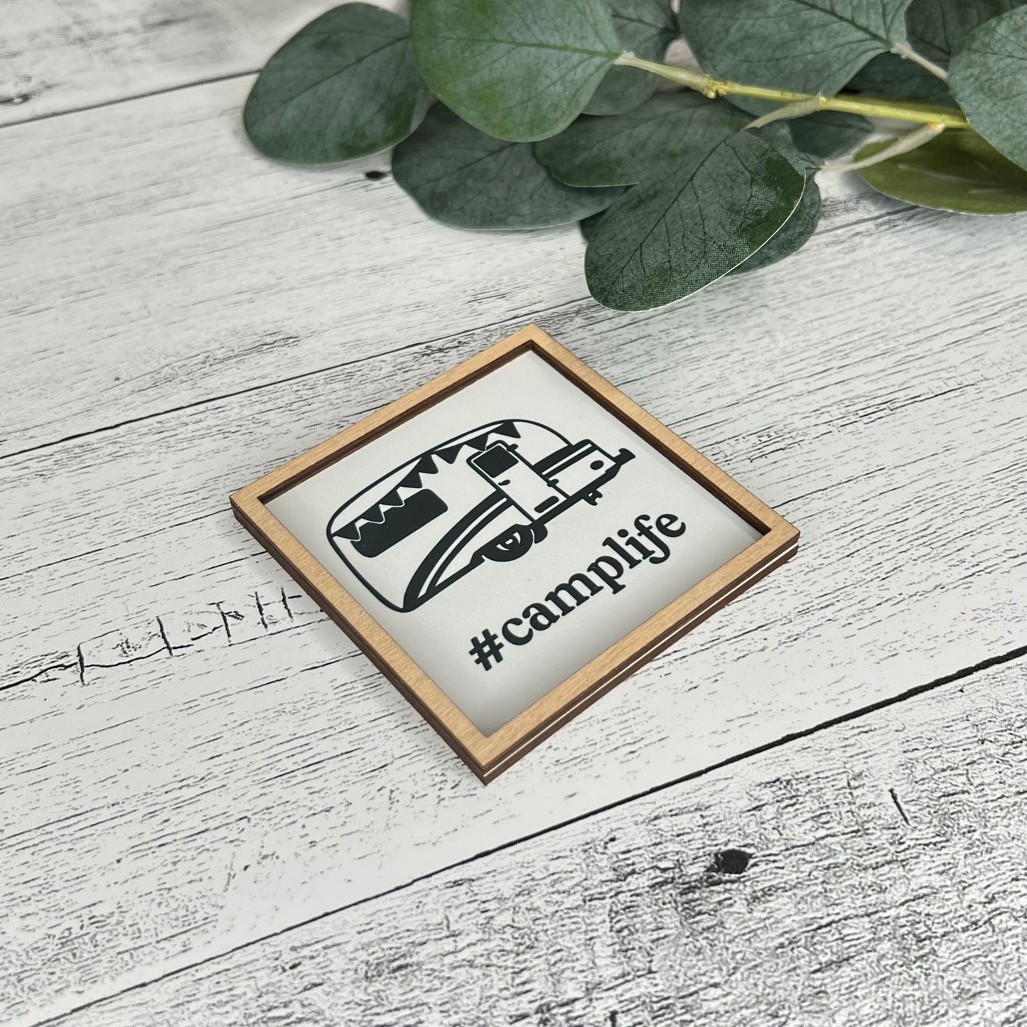 Mini Framed Camping Themed Sign | Camp Life