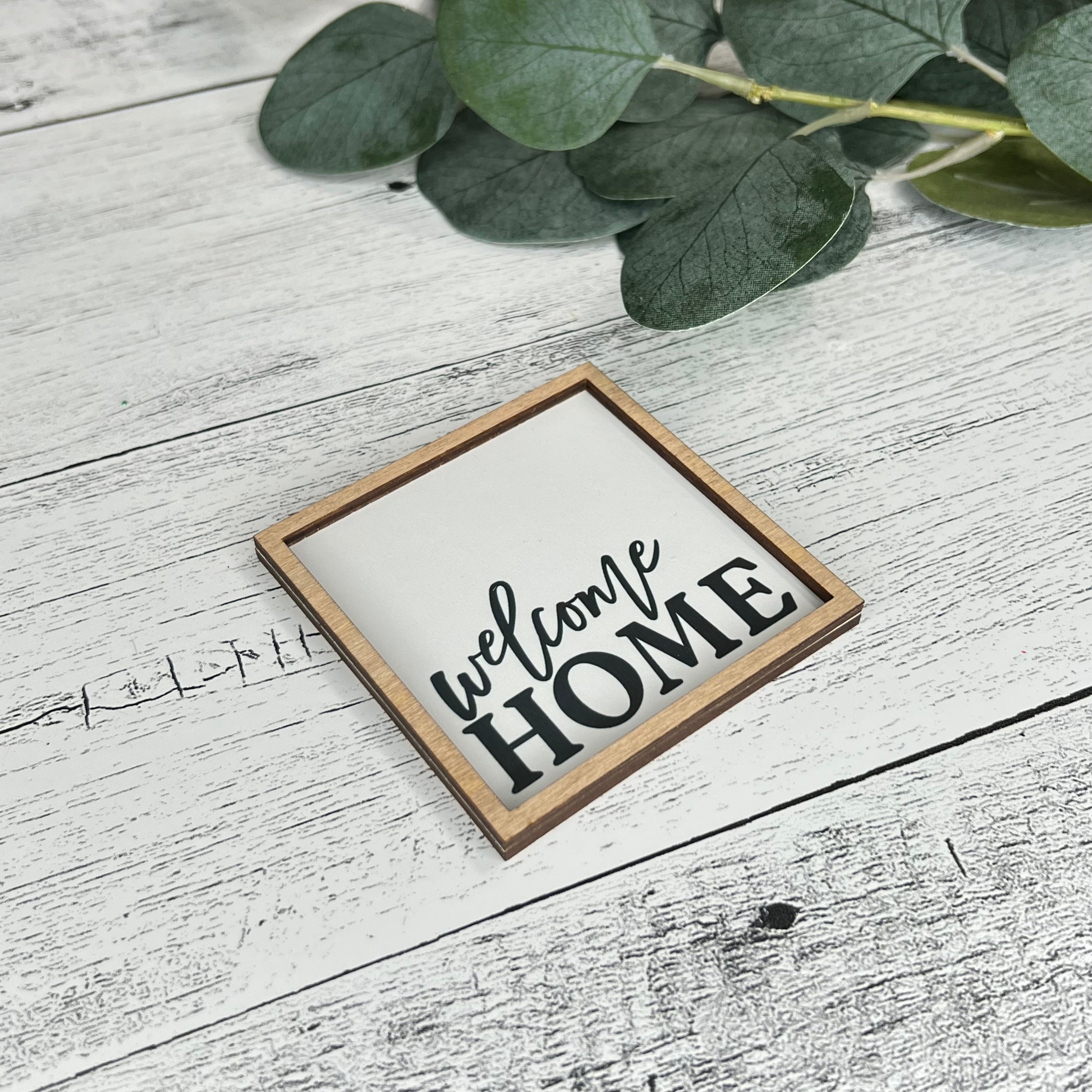 Mini Framed Family/Home Themed Sign | Welcome Home