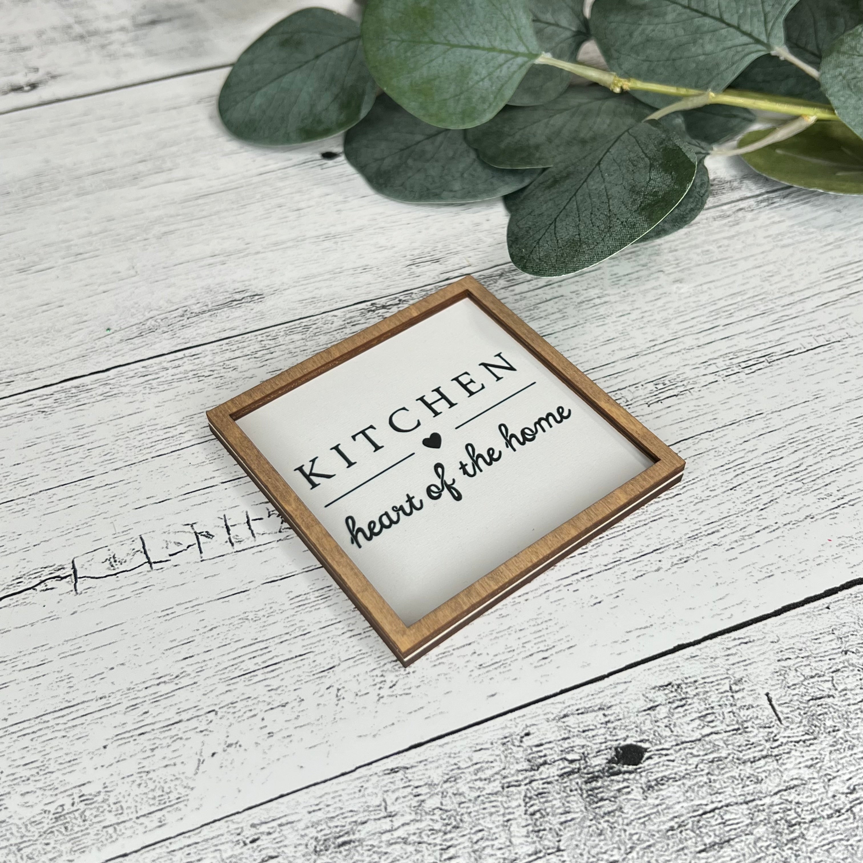 Mini Framed Kitchen Themed Sign | Heart Of The Home