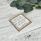 Mini Framed Bible Verse Sign | Mini Scripture Sign | Mini Religious Sign