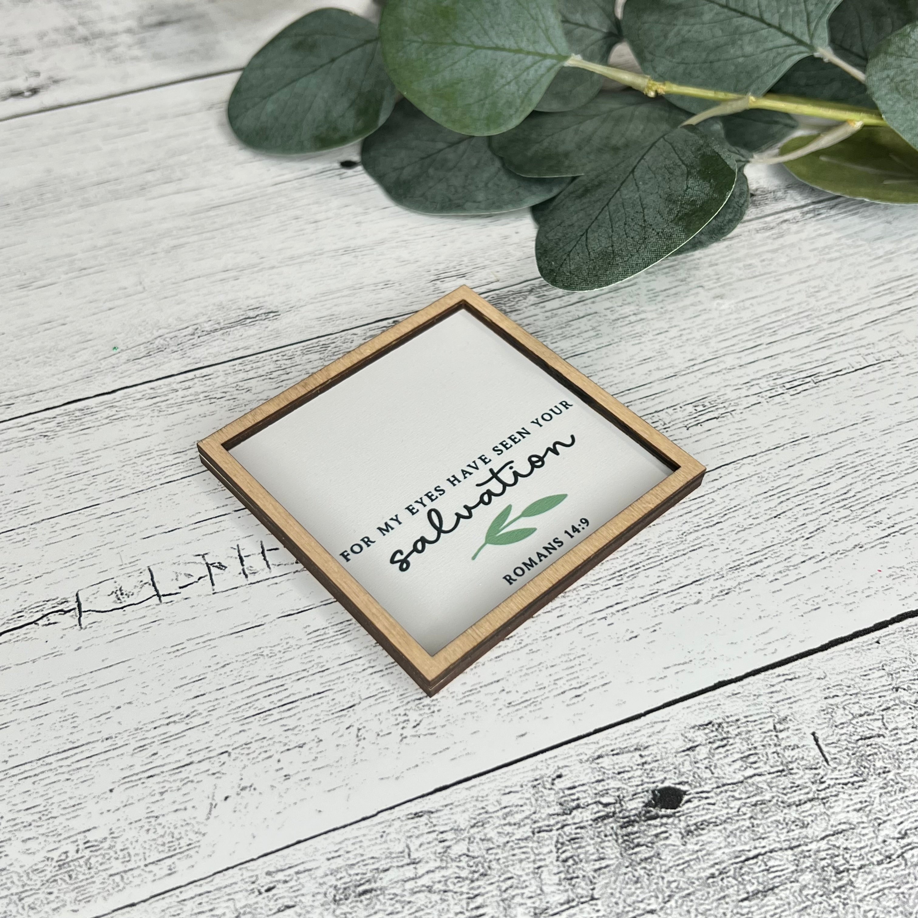 Mini Framed Bible Verse Sign | Mini Scripture Sign | Mini Religious Sign