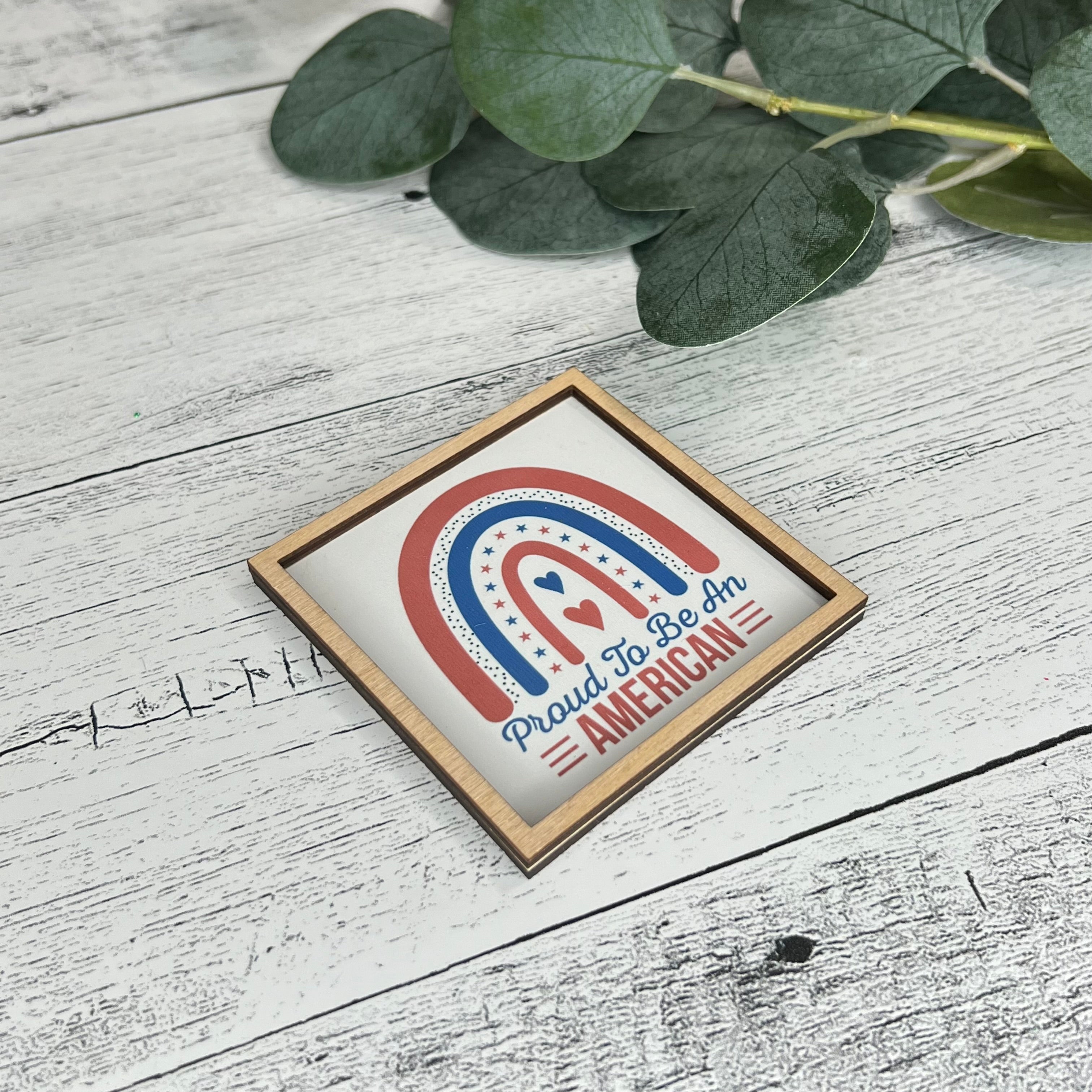 Mini Framed 4th Of July Sign | Proud To Be An American