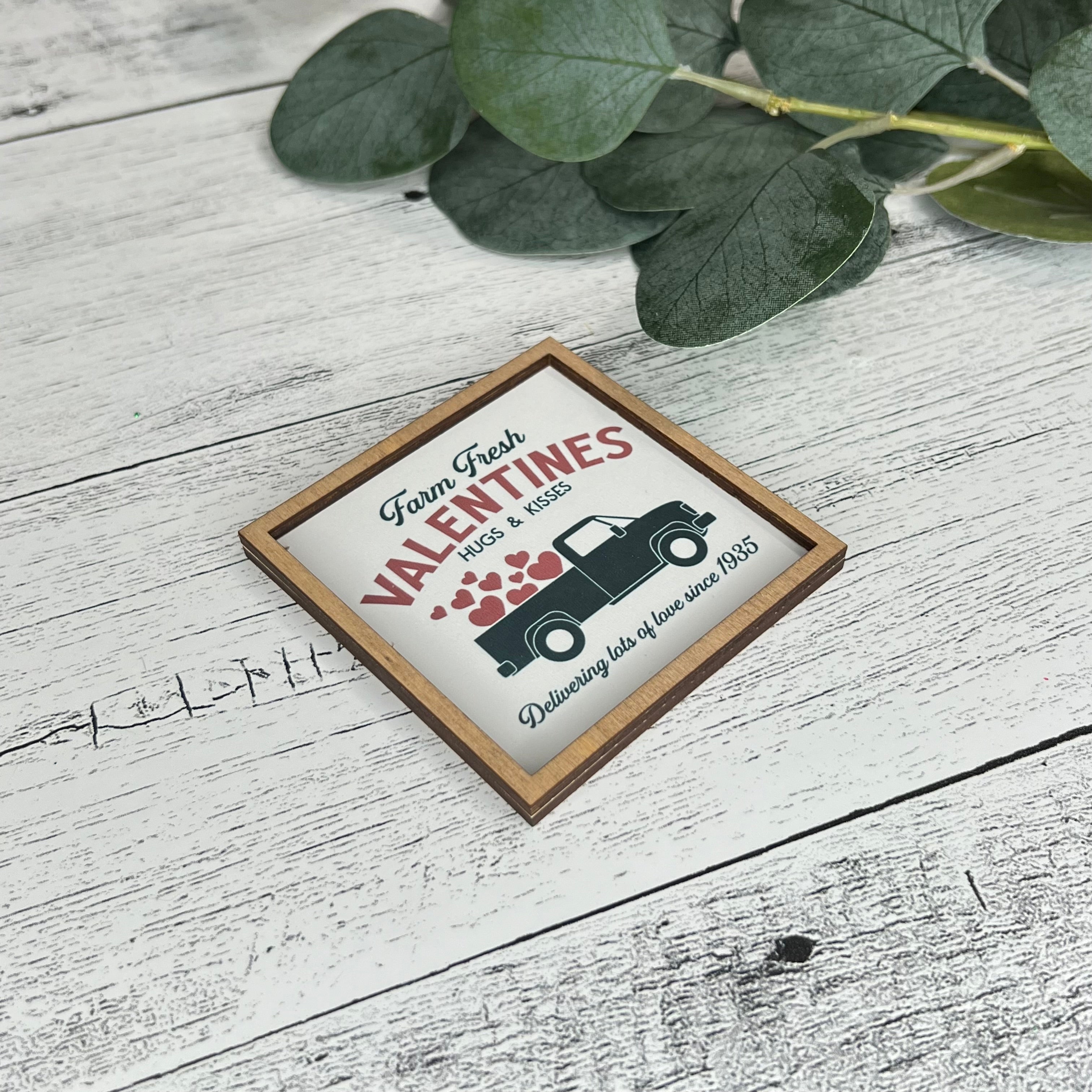 Mini Framed Valentine's Day Sign | Valentine Truck Sign