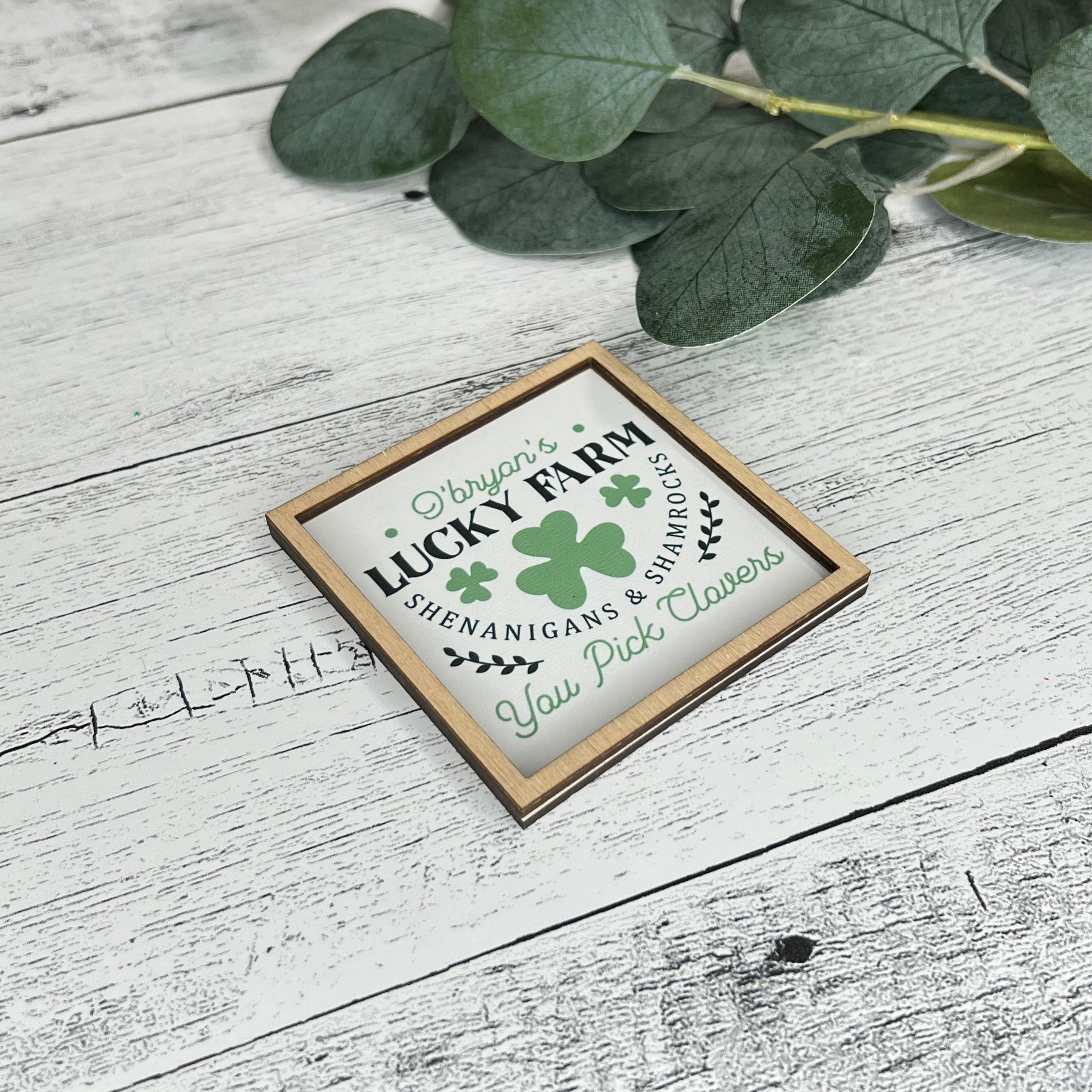 Mini Framed St. Patrick's Day Sign | O'bryan's Lucky Farm