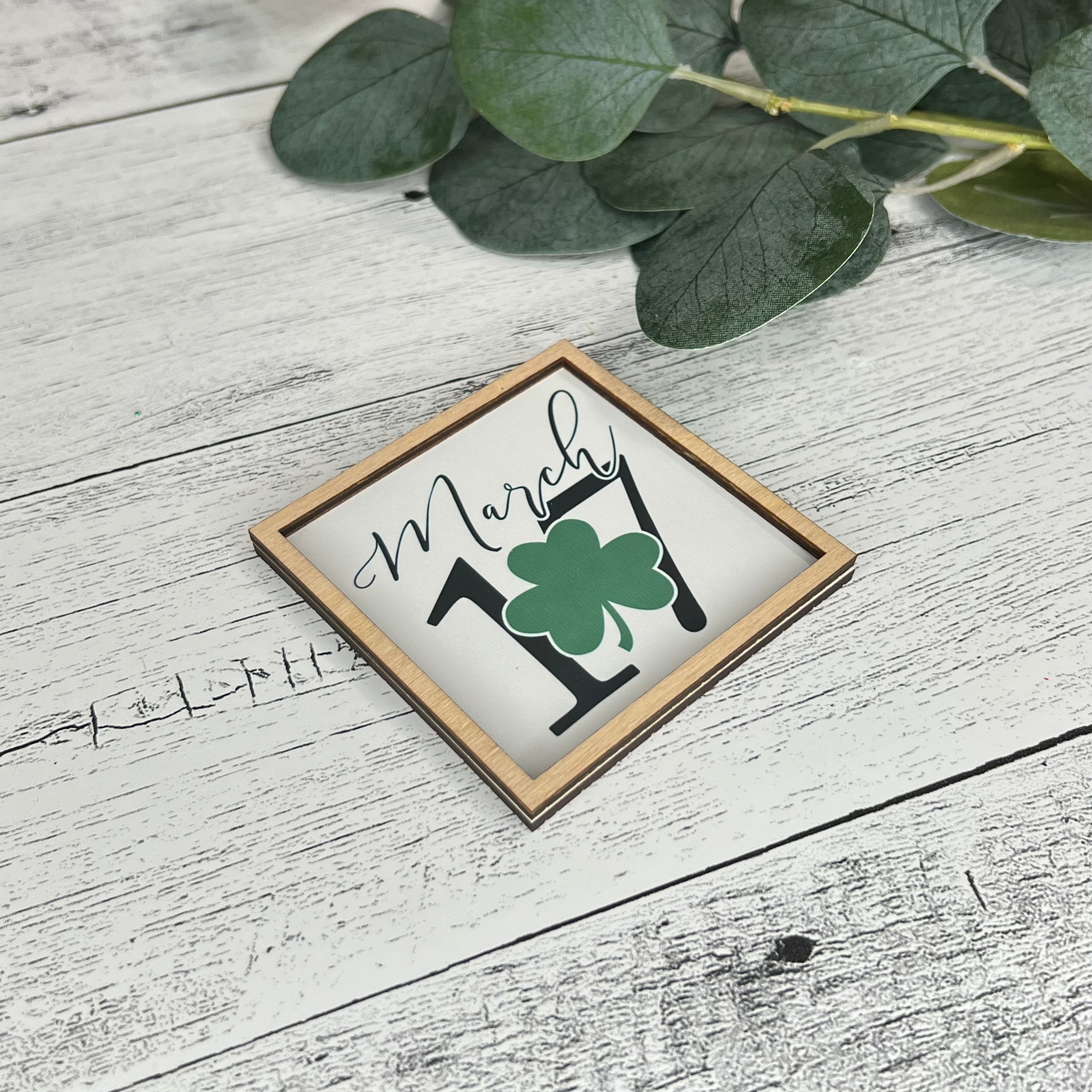 Mini Framed St. Patrick's Day Sign | March 17 Sign