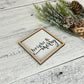 Mini Framed Christmas Sign | Bright & Merry Sign