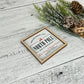 Mini Framed Christmas Sign | North Pole Bed & Breakfast Sign