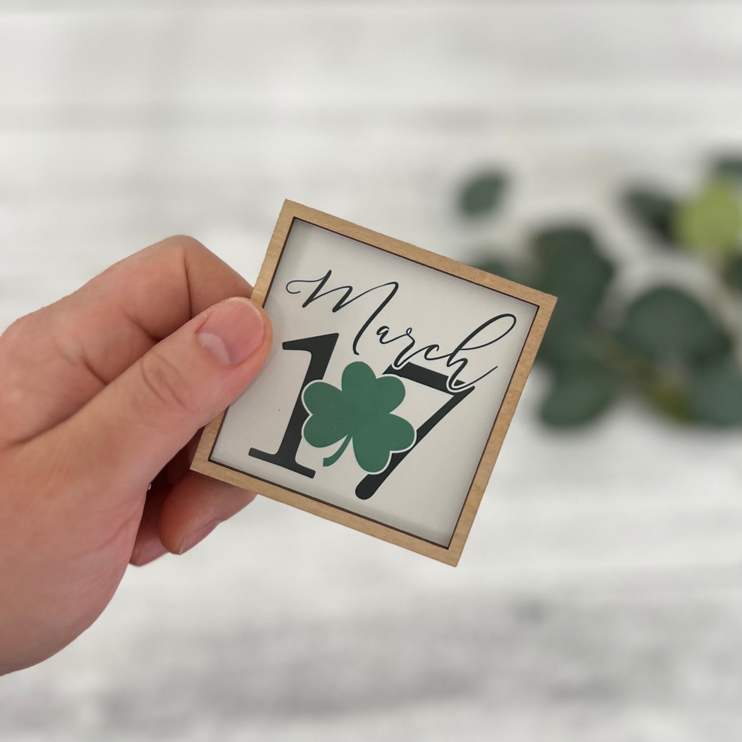 Mini Framed St. Patrick's Day Sign | March 17 Sign