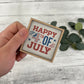 Mini Framed 4th Of July Sign | Happy Fourth Of July Sign