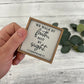 Mini Framed Bible Verse Sign | Mini Scripture Sign | Mini Religious Sign