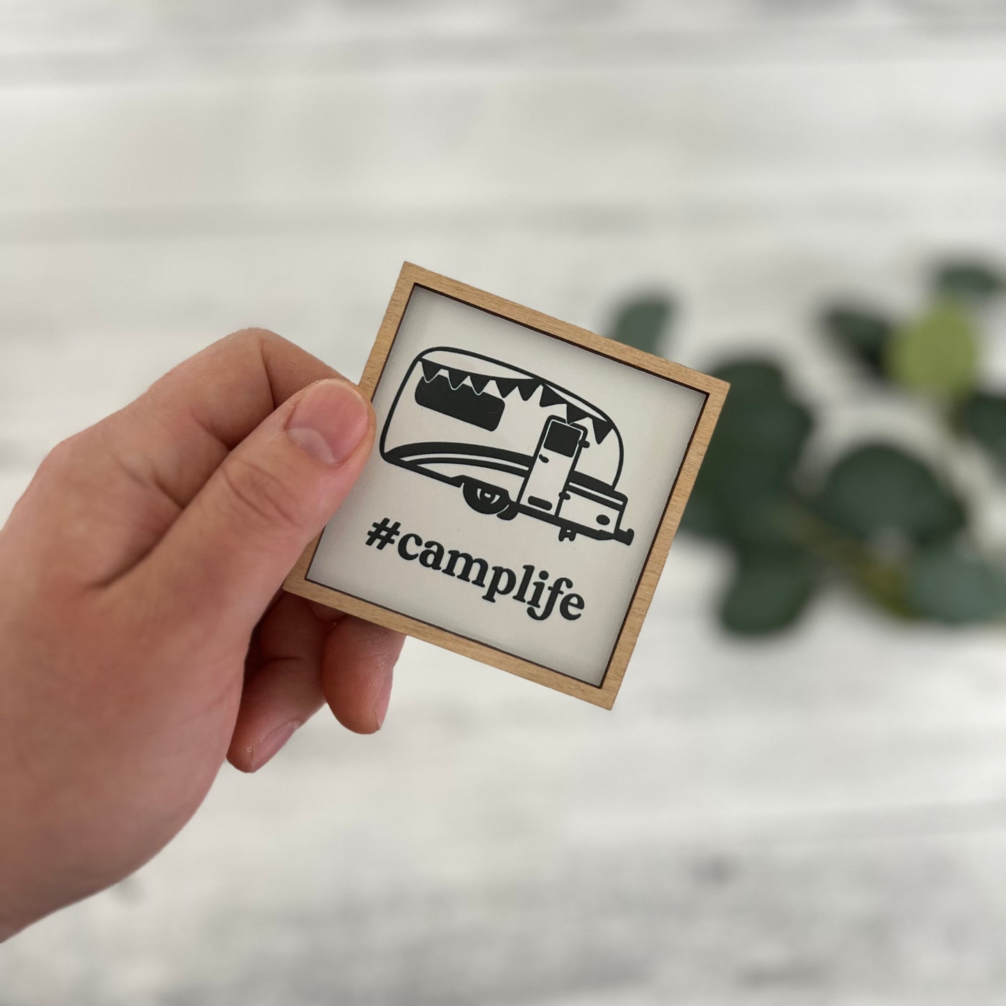 Mini Framed Camping Themed Sign | Camp Life