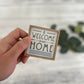 Mini Framed Nautical Themed Sign | Welcome To Our Home
