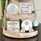 Easter Bunny Tiered Tray Decor Bundle