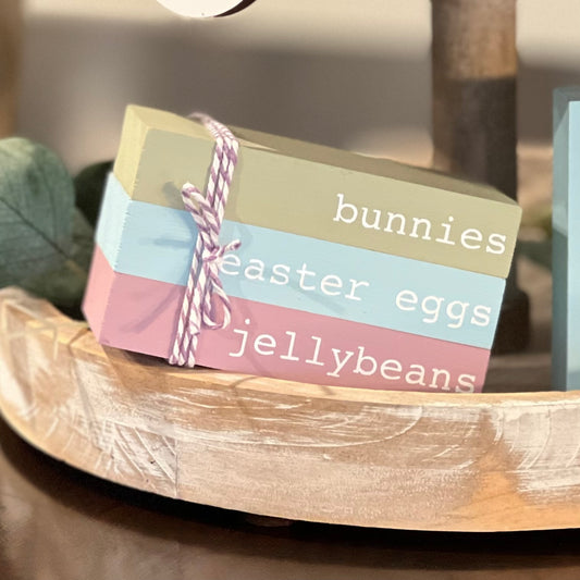 Easter Themed Mini Wooden Books