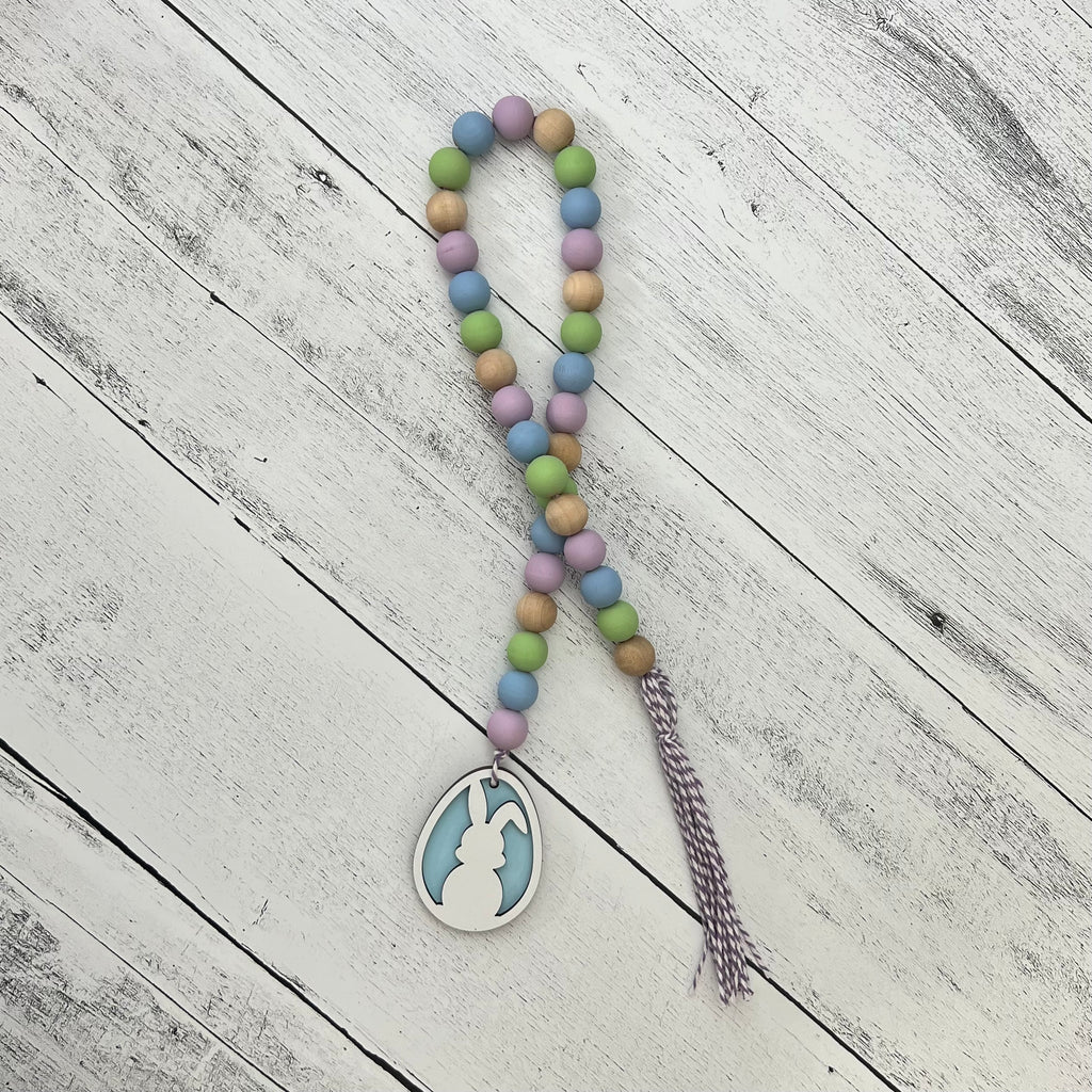 Easter Wooden Bead Garland