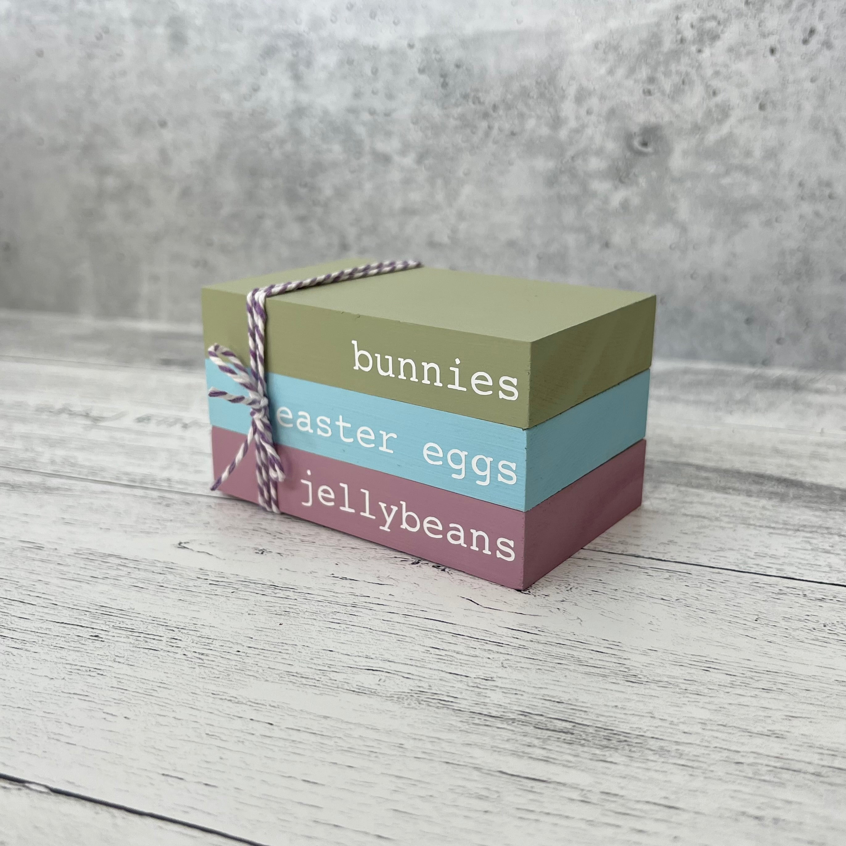Easter Themed Mini Wooden Books