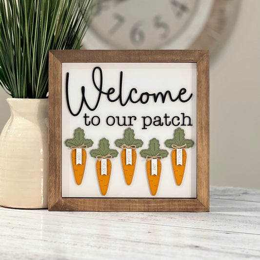 Personalized Easter Family Sign
