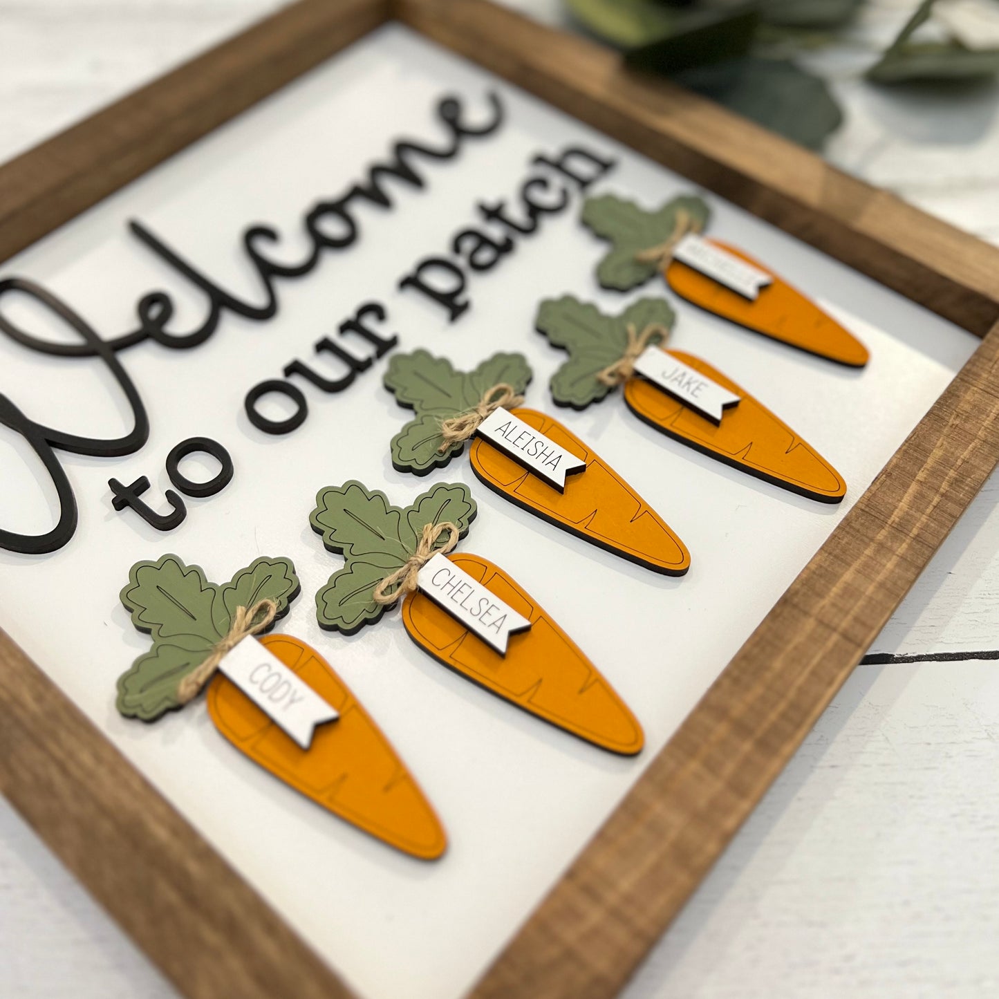 Personalized Easter Family Sign