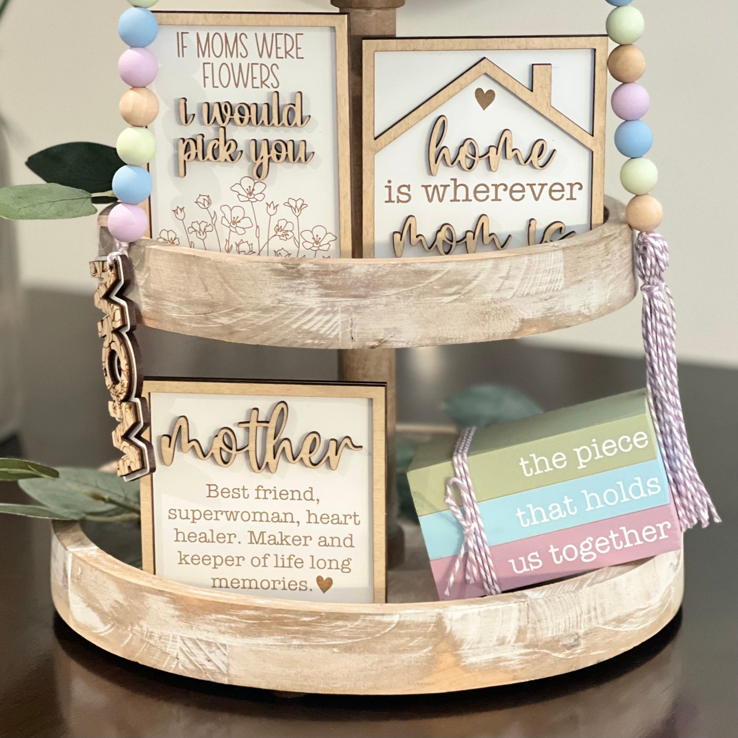 Mother's Day Tiered Tray Decor Bundle