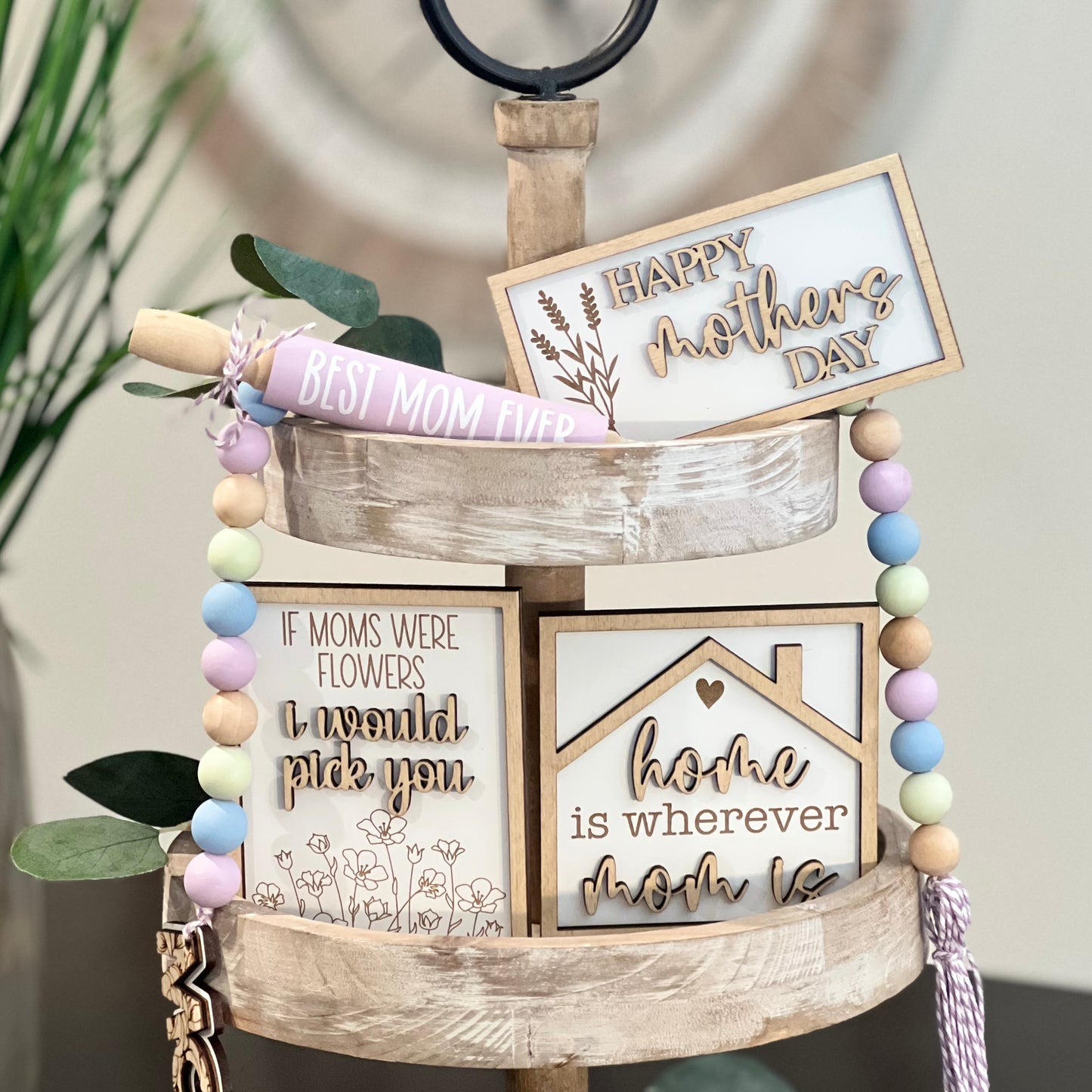 Mother's Day Tiered Tray Decor Bundle