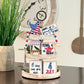 Fourth of July Themed Wooden Bead Garland
