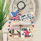 Fourth of July Themed Wooden Bead Garland