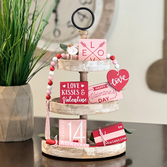 Valentine's Day Tiered Tray Decor Bundle