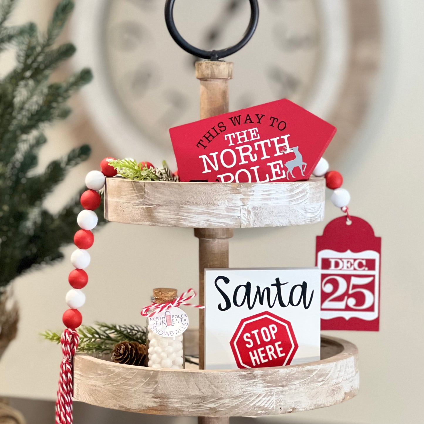 Christmas Tiered Tray Decor Bundle