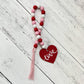 Valentine's Day Themed Wooden Bead Garland